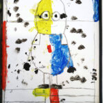 Minion im Piet Mondrian Stil